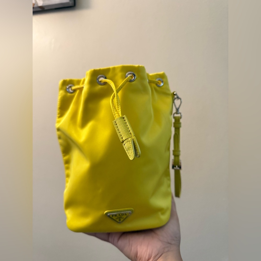 Prada renylon pouch yellow - Picture 7 of 17